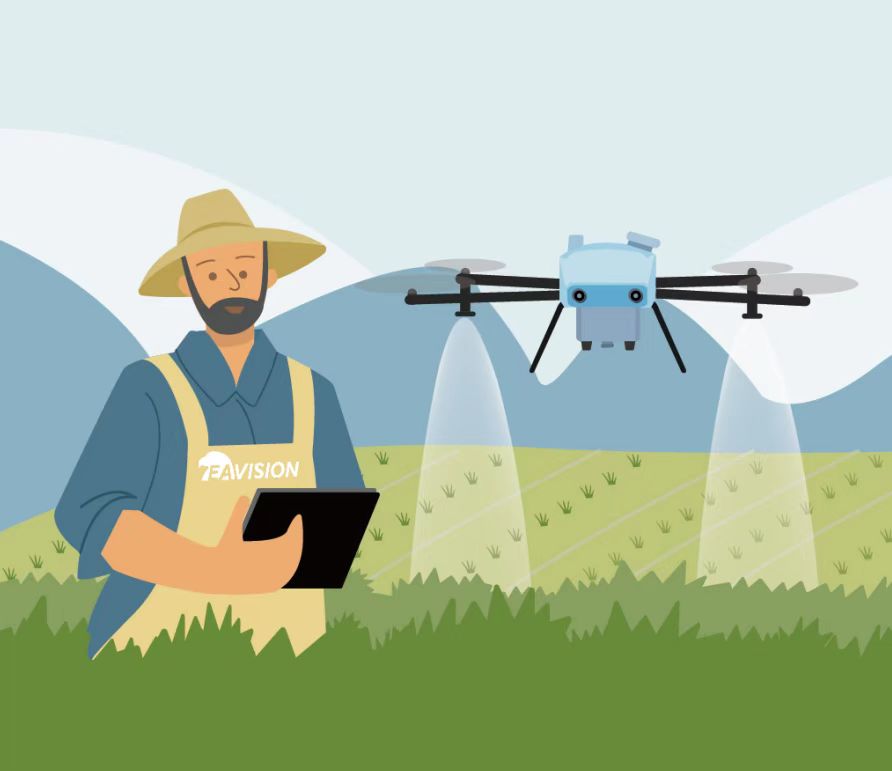 Drone de protection des plantes Aide à lutter contre les ravageurs des cultures