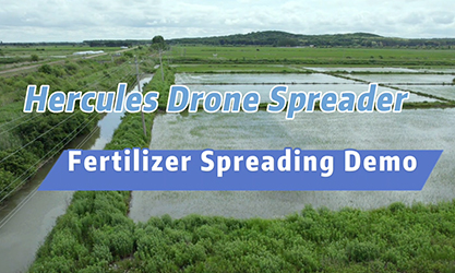 EA 30X (Hercules) Démonstration d'épandage d'engrais par drone agricole