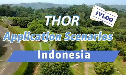 Drone agricole EA-20X (Thor) pour différents scénarios d'application en Indonésie