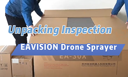 Inspection de déballage du pulvérisateur de drone intelligent AI